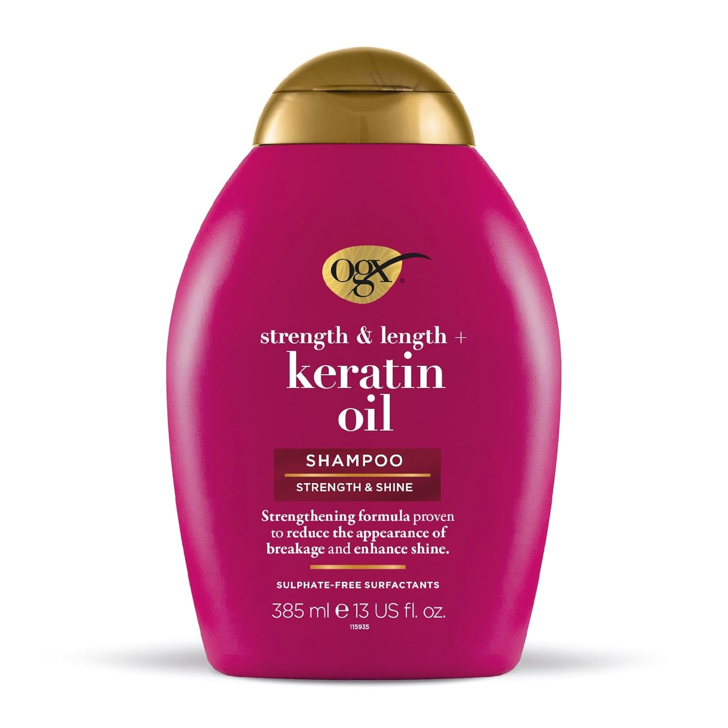 OGX Strength & Length+ Keratin Oil Shampoo 385ml