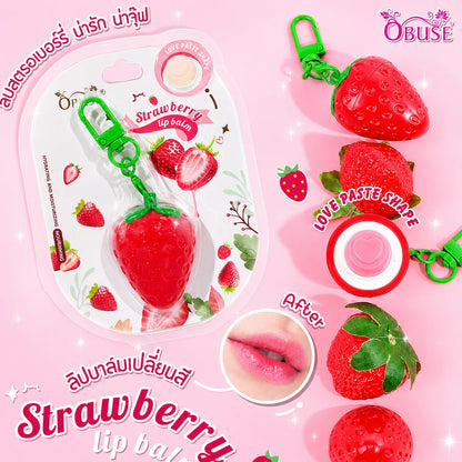 Obuse Strawberry Magic Lip Balm 3g