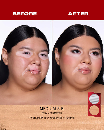 One Size Turn Up The Base Versatile Powder Foundation- Medium 3 (R)