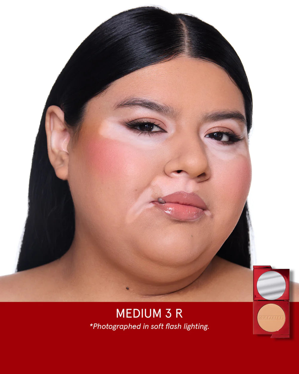One Size Turn Up The Base Versatile Powder Foundation- Medium 3 (R)