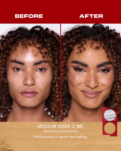 One Size Turn Up The Base Versatile Powder Foundation- Medium Dark 2 (NR)