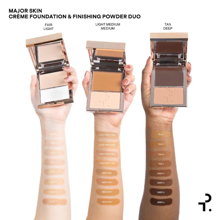 PATRICK TA Major Skin Creme Foundation and Finishing Powder Duo- Tan 1