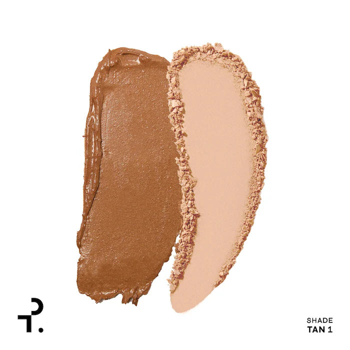 PATRICK TA Major Skin Creme Foundation and Finishing Powder Duo- Tan 1