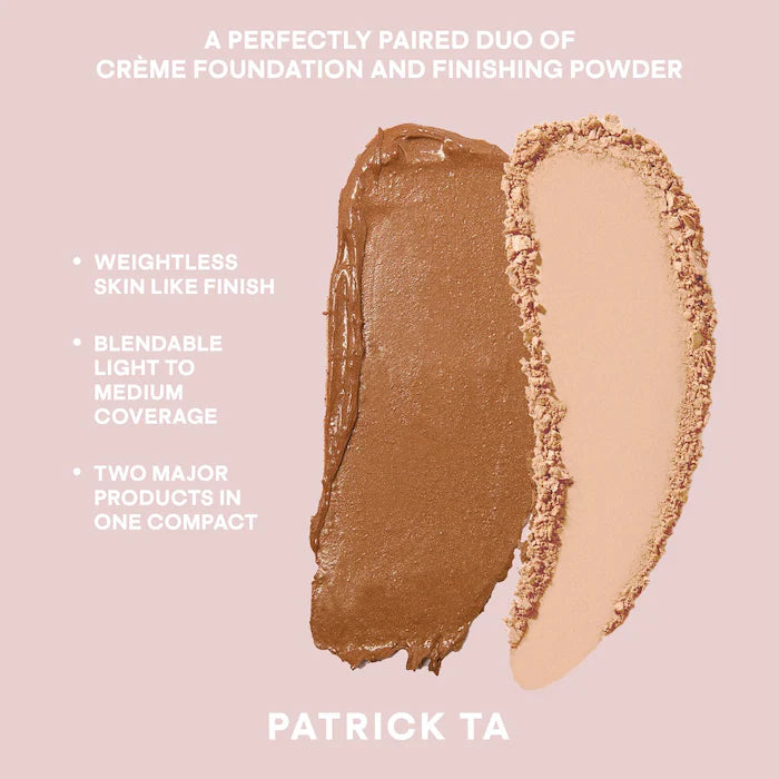 PATRICK TA Major Skin Creme Foundation and Finishing Powder Duo- Tan 1