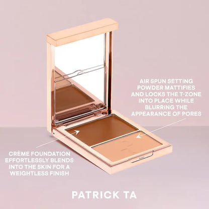 PATRICK TA Major Skin Creme Foundation and Finishing Powder Duo- Tan 1