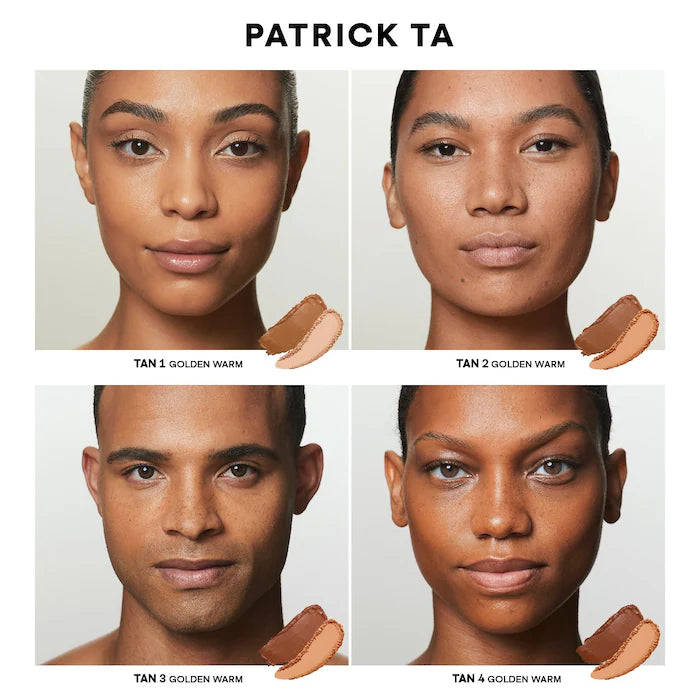PATRICK TA Major Skin Creme Foundation and Finishing Powder Duo- Tan 4