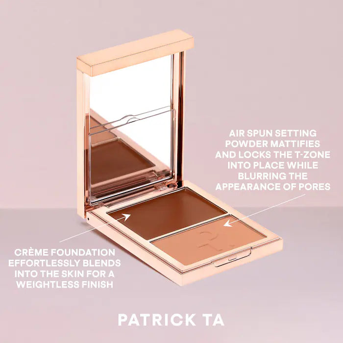 PATRICK TA Major Skin Creme Foundation and Finishing Powder Duo- Tan 4