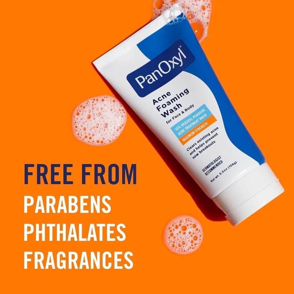 PanOxyl Acne Foaming Wash 10% Benzoyl Peroxide 156g