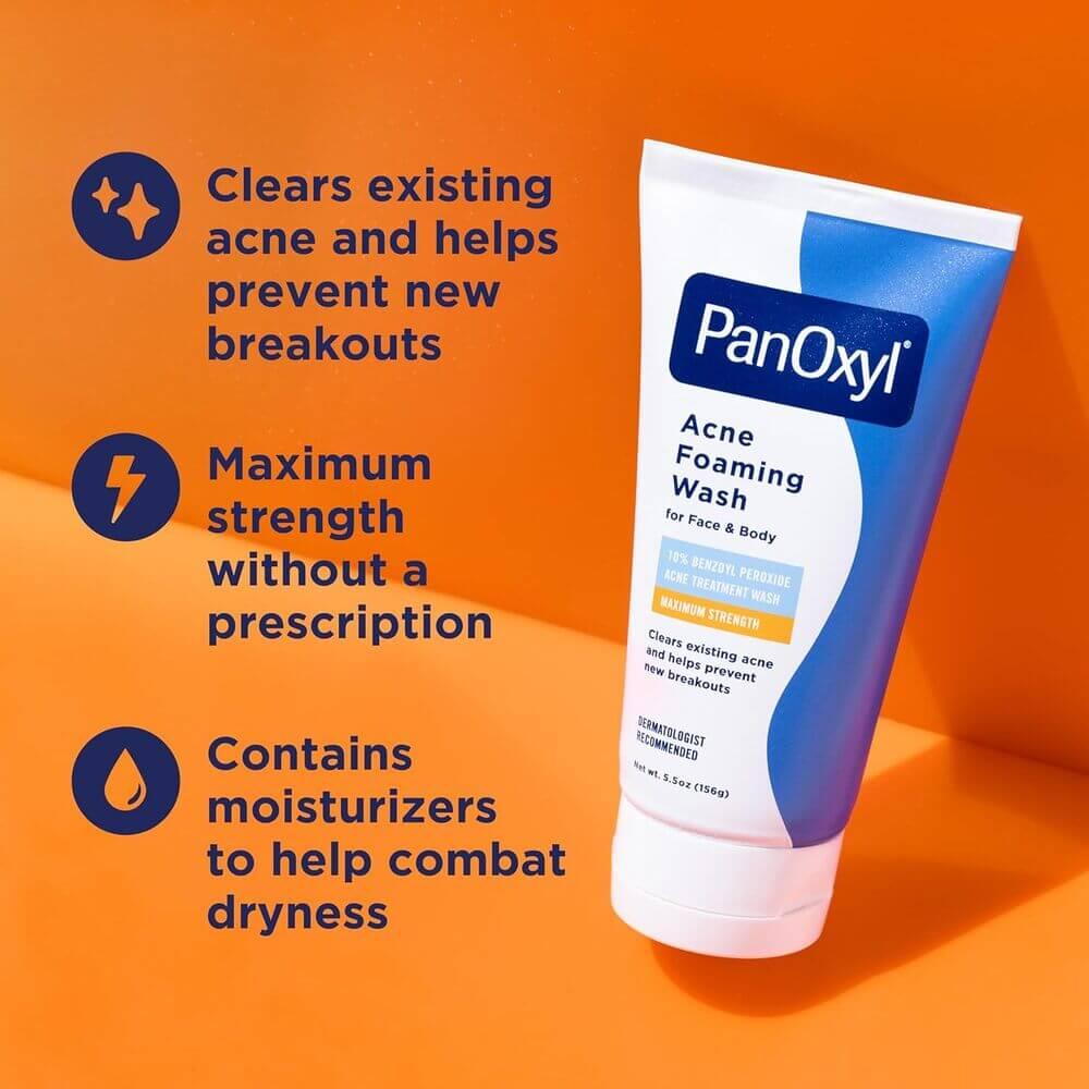 PanOxyl Acne Foaming Wash 10% Benzoyl Peroxide 156g