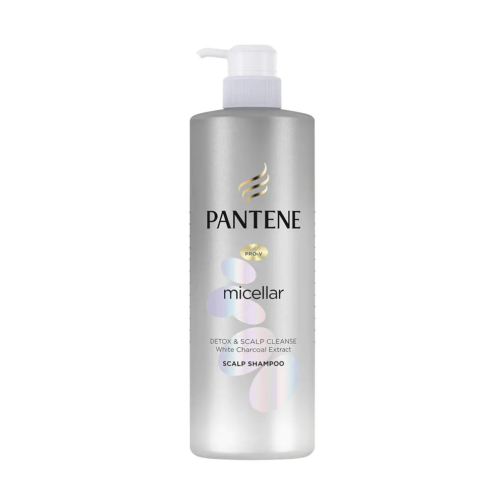 Pantene Micellar Detox & Scalp Cleanse White Charcoal Extract Scalp Shampoo 530ml