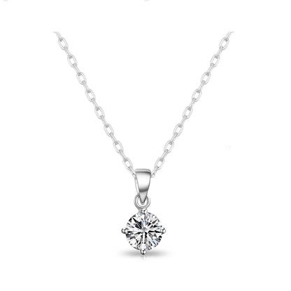 Philip Jones Silver Plated Solitaire Friendship Necklace