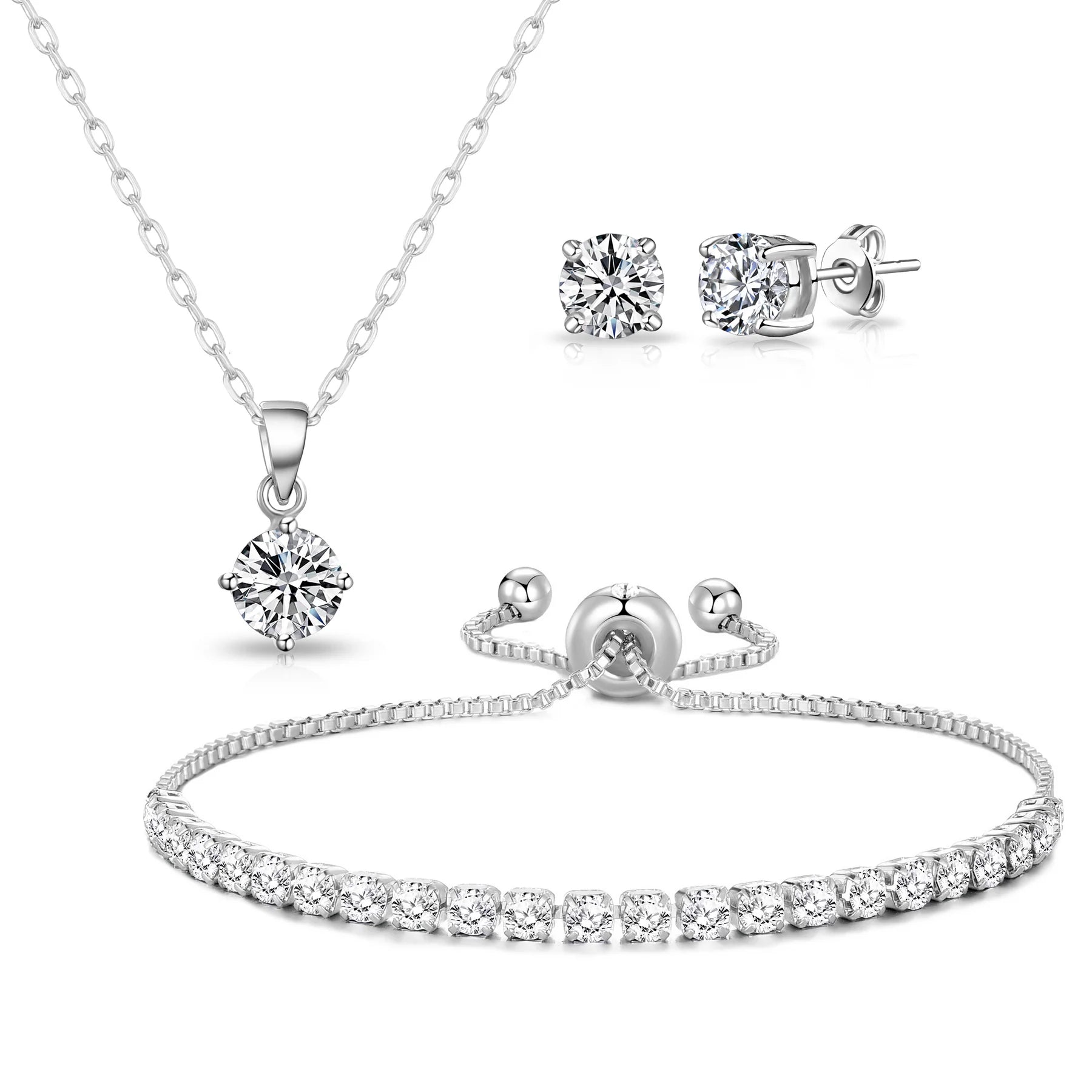 Philip Jones Silver Plated Solitaire Friendship Set