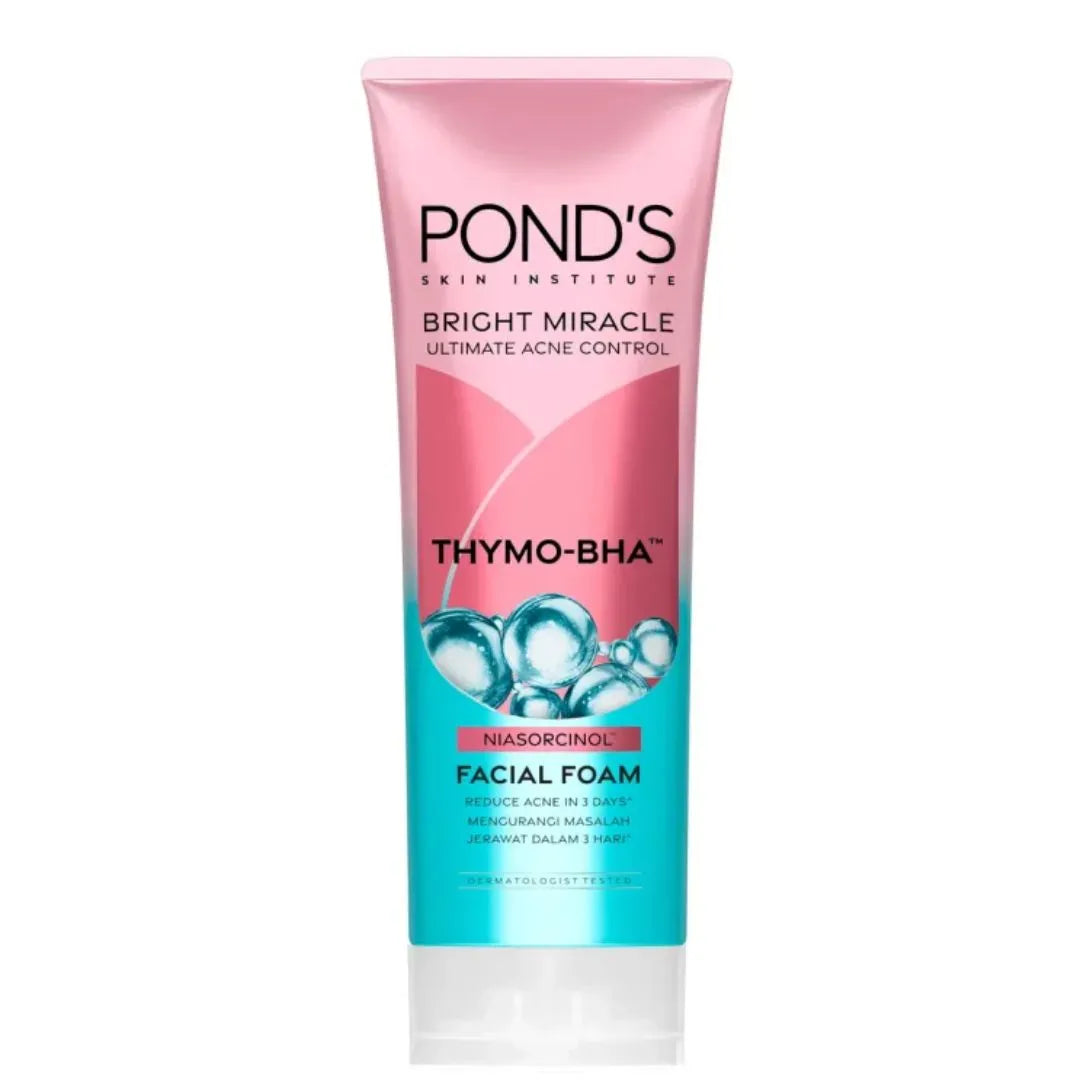 Ponds Bright Miracle Acne Solution THYMO-BHA Facial Foam 100ml