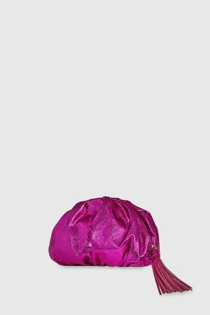 Rebecca Minkoff Ruched Clutch Bag- Passion Flower