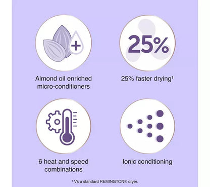 Remington Almond Allure Hair Dryer D4807