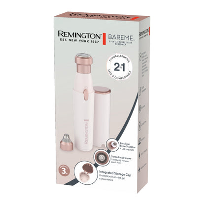 Remington BareMe 2-in-1 Facial Hair Remover