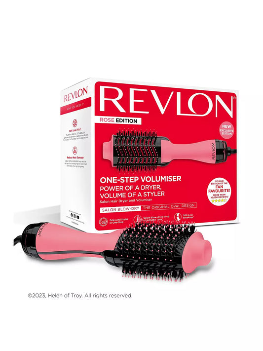 Revlon One Step Hair Dryer and Volumiser- Rose Edition