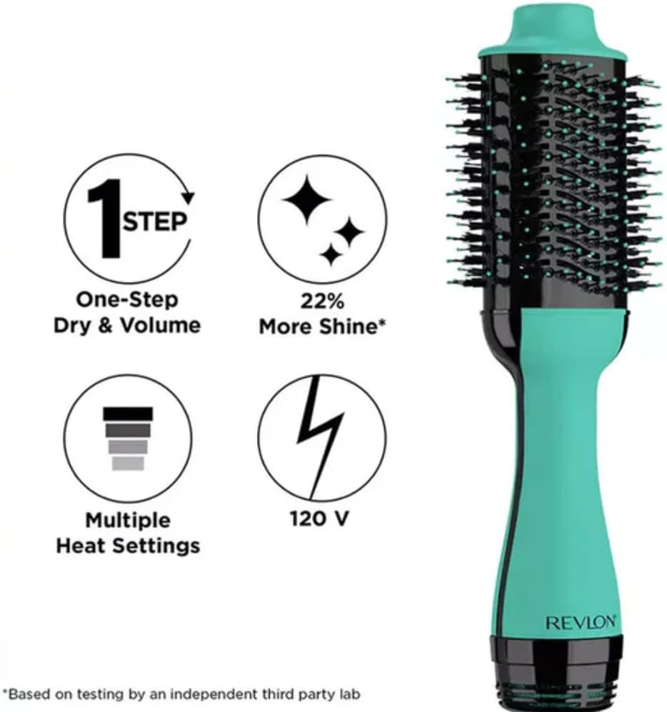 Revlon One Step Hair Dryer and Volumiser- Teal Edition