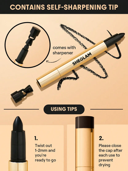 SHEGLAM Bold Moves Kohl Cream Eyeliner Pencil- Black