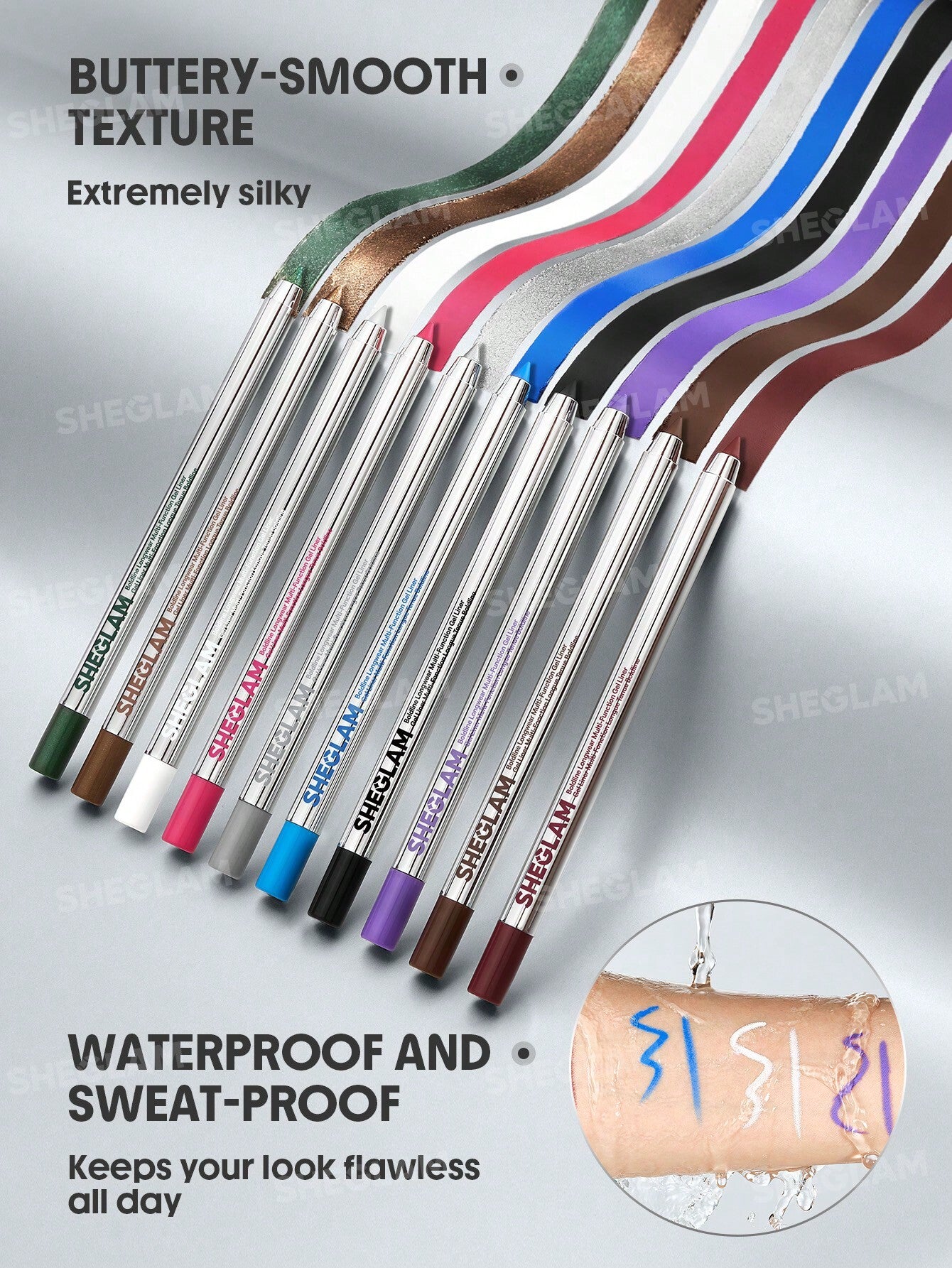 SHEGLAM Boldline Longwear Multi-Function Gel Liner- Metallic Green