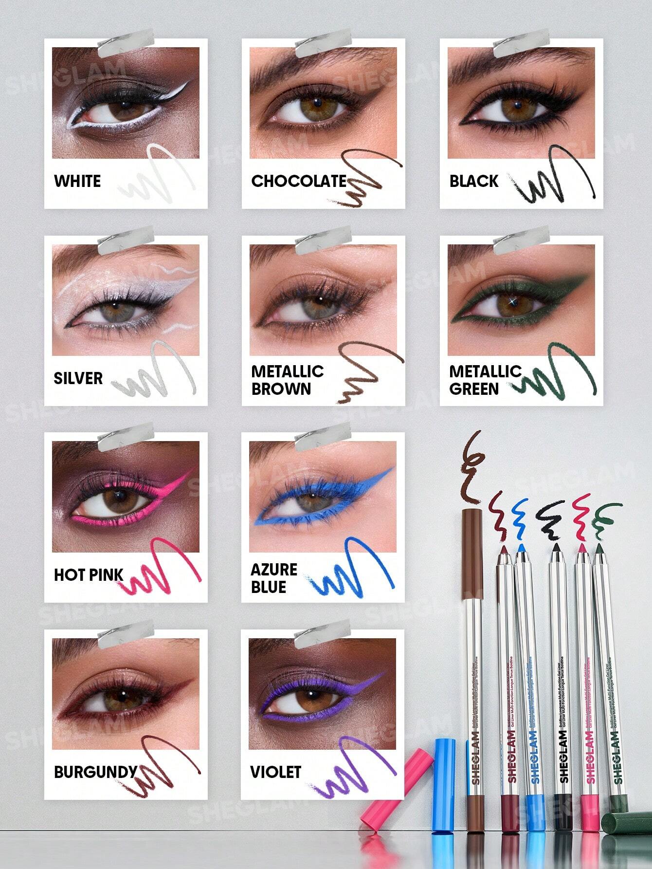 SHEGLAM Boldline Longwear Multi-Function Gel Liner- Metallic Green