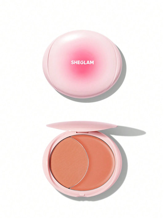 SHEGLAM Cheek 2 Cheek Blush Duo- Peach Juice 8.3g