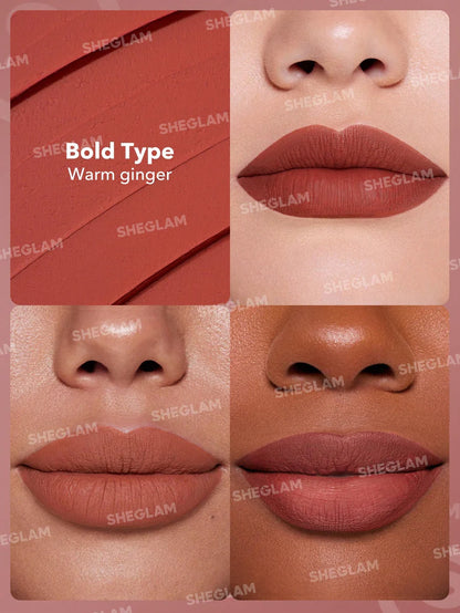 SHEGLAM Dynamatte Boom Long-lasting Matte Lipstick- Bold Type 2.7g