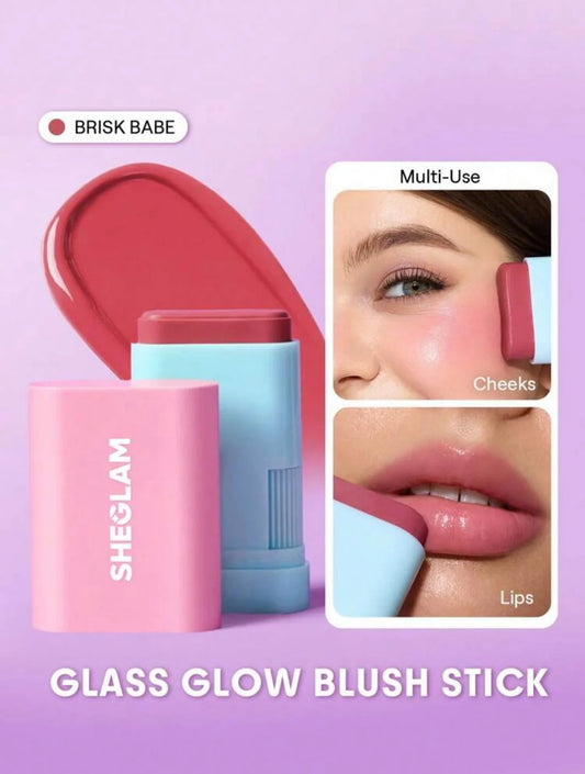 SHEGLAM Glass Glow Blush Stick-Brisk Babe 15g