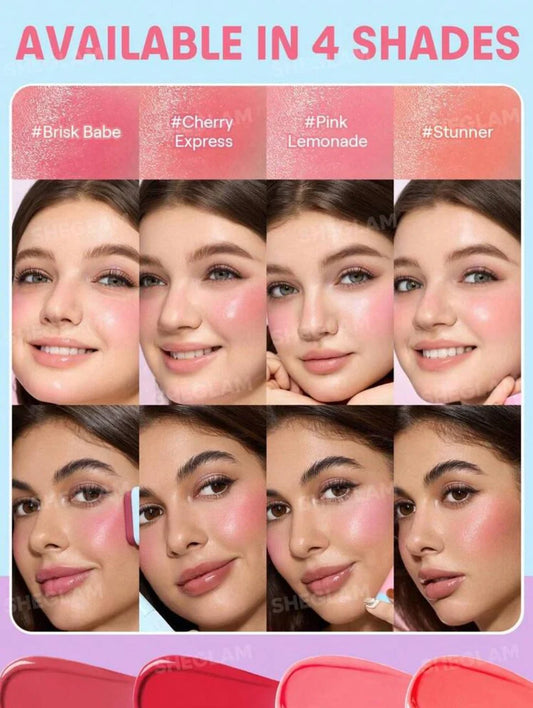SHEGLAM Glass Glow Blush Stick-Brisk Babe 15g