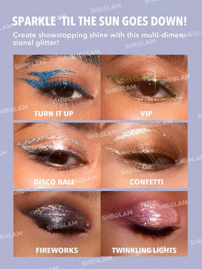 SHEGLAM Insta-Party Glitter Liquid Eyeshadow Liner- Confetti