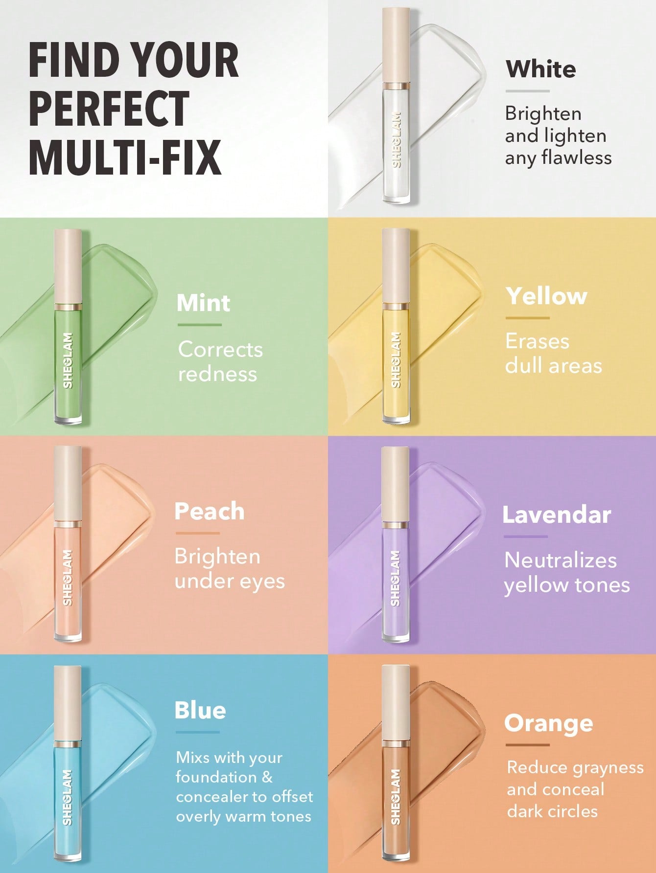 SHEGLAM Like Magic Color Correcting Concealer- Orange