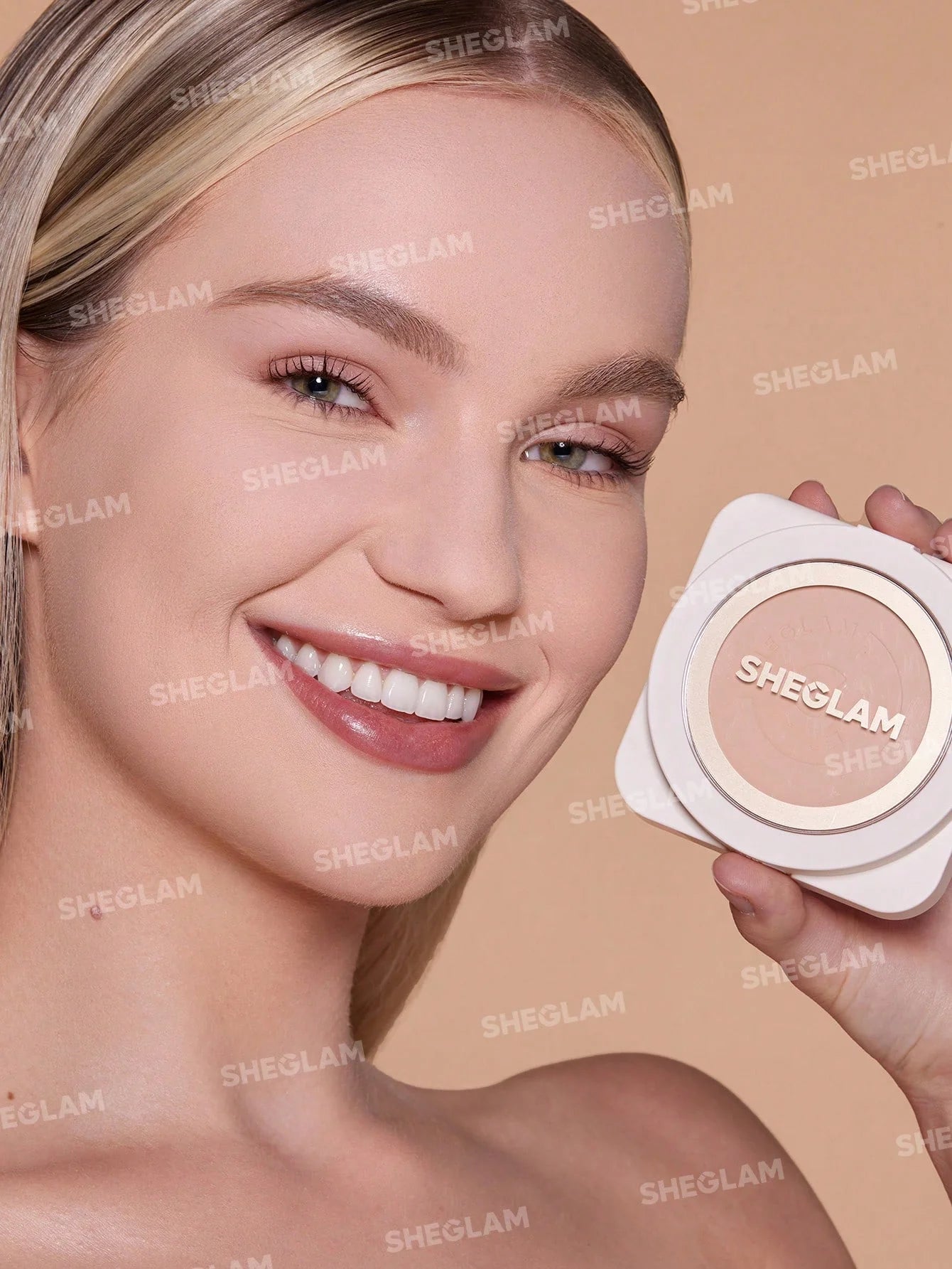 SHEGLAM Skin-Focus High Coverage Powder Foundation-Porcelain 11g