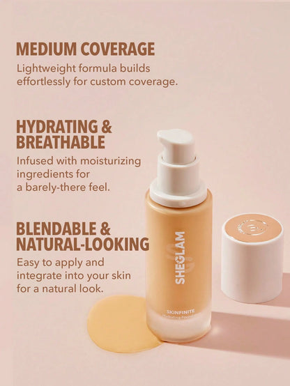 SHEGLAM Skinfinite Hydrating Foundation- Nude 30ml