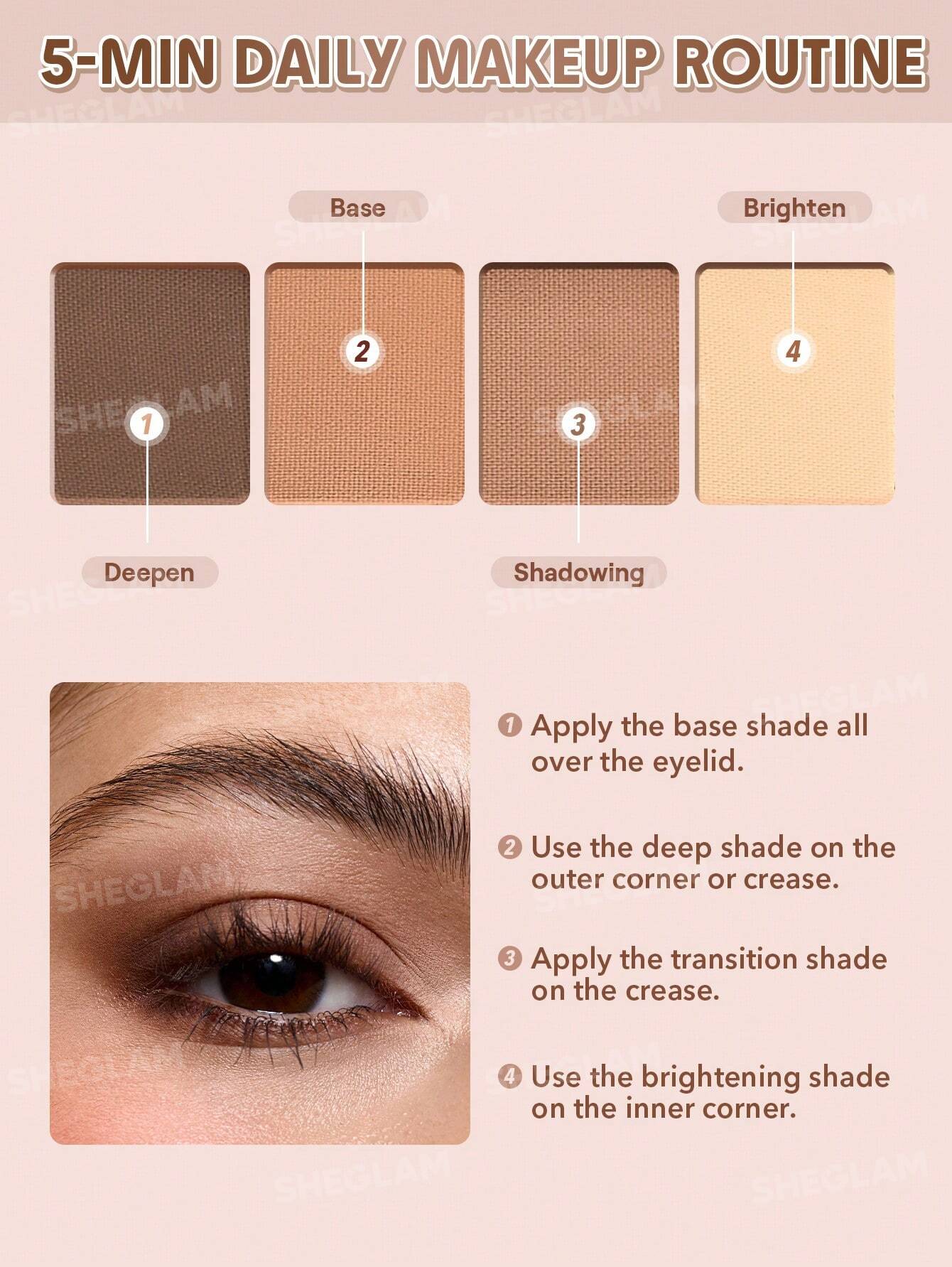 SHEGLAM The Essentials Pocket Eyeshadow Palette- Serene