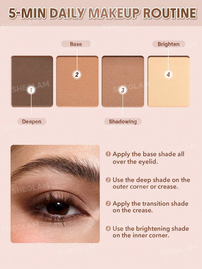 SHEGLAM The Essentials Pocket Eyeshadow Palette- Serene