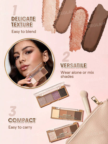 SHEGLAM The Essentials Pocket Eyeshadow Palette- Serene