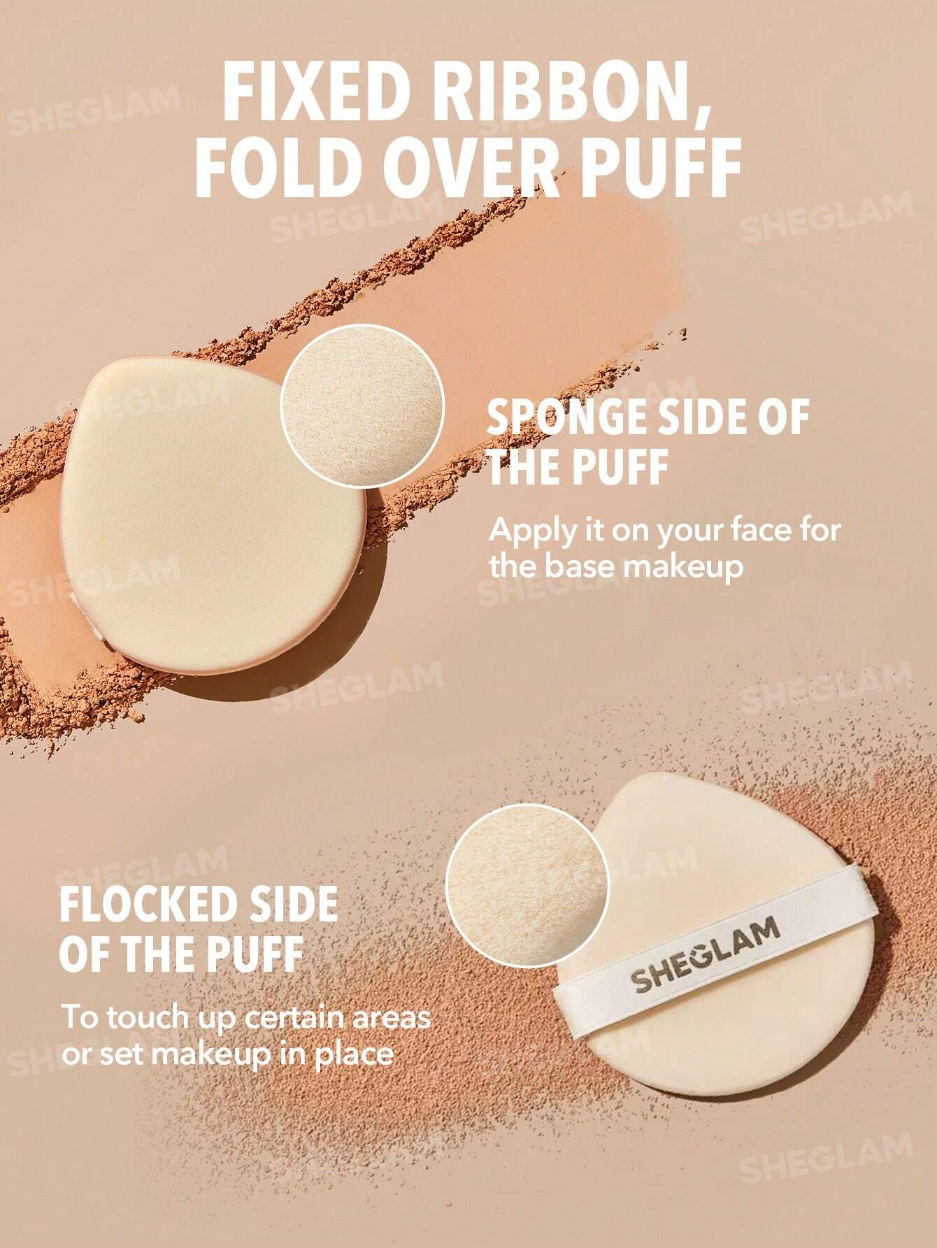 SHEGLAM Skin-Focus High Coverage Powder Foundation-Shell
