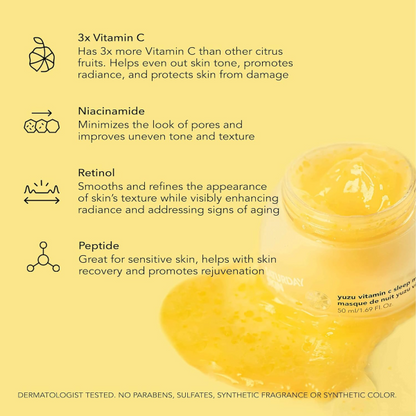 Saturday Skin Yuzu Vitamin C Sleep Mask 50ml