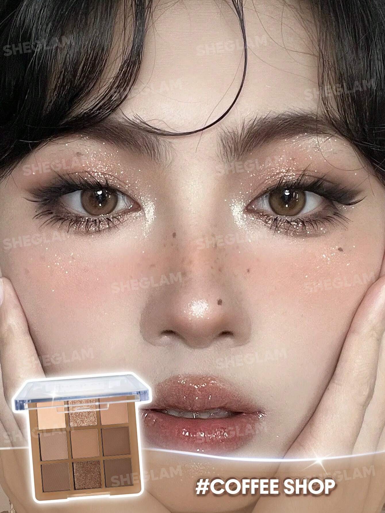 Sheglam 9-Pan Eyeshadow Palette- Coffee Shop
