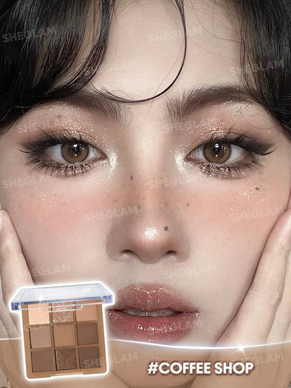 Sheglam 9-Pan Eyeshadow Palette- Coffee Shop