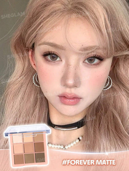 Sheglam 9-Pan Eyeshadow Palette- Forever Matte