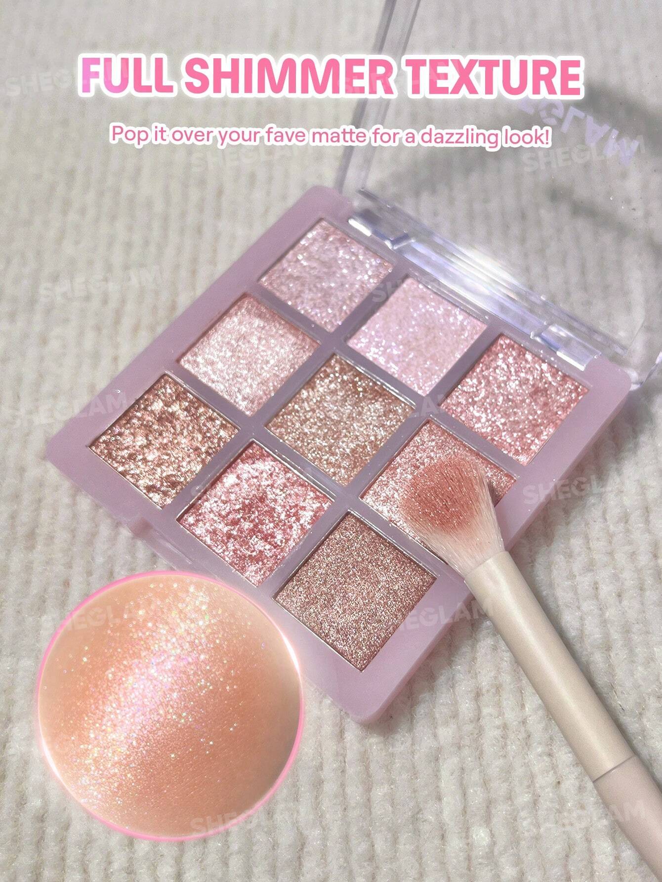 Sheglam 9-Pan Eyeshadow Palette- Glimmer & Gleams