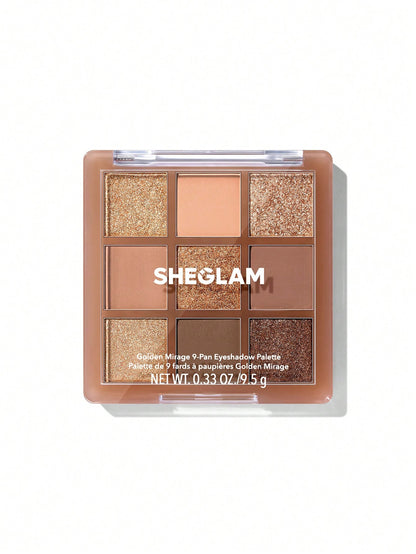 Sheglam 9-Pan Eyeshadow Palette- Golden Mirage