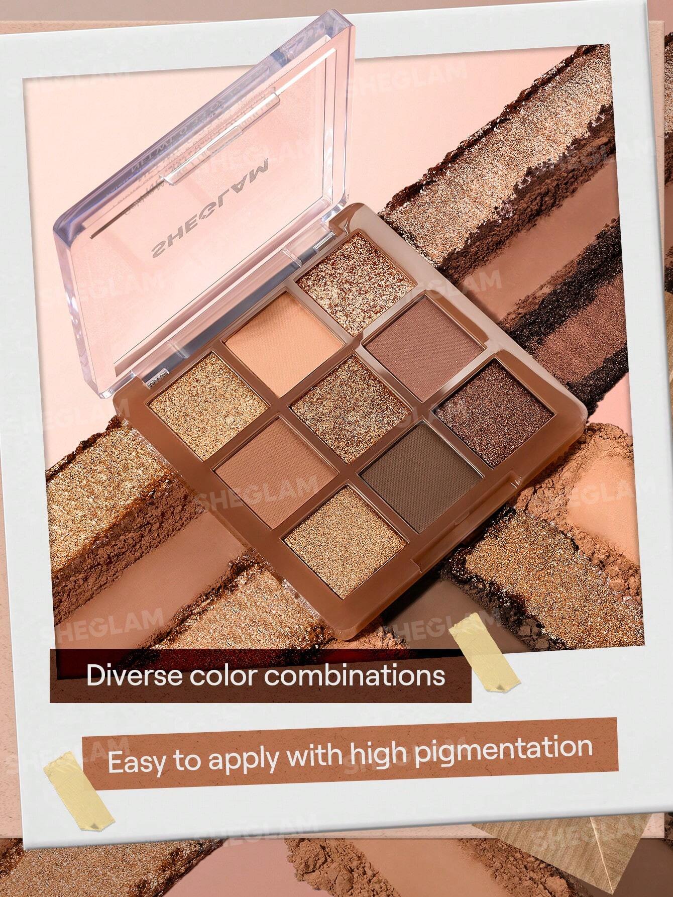 Sheglam 9-Pan Eyeshadow Palette- Golden Mirage