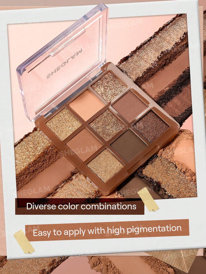 Sheglam 9-Pan Eyeshadow Palette- Golden Mirage