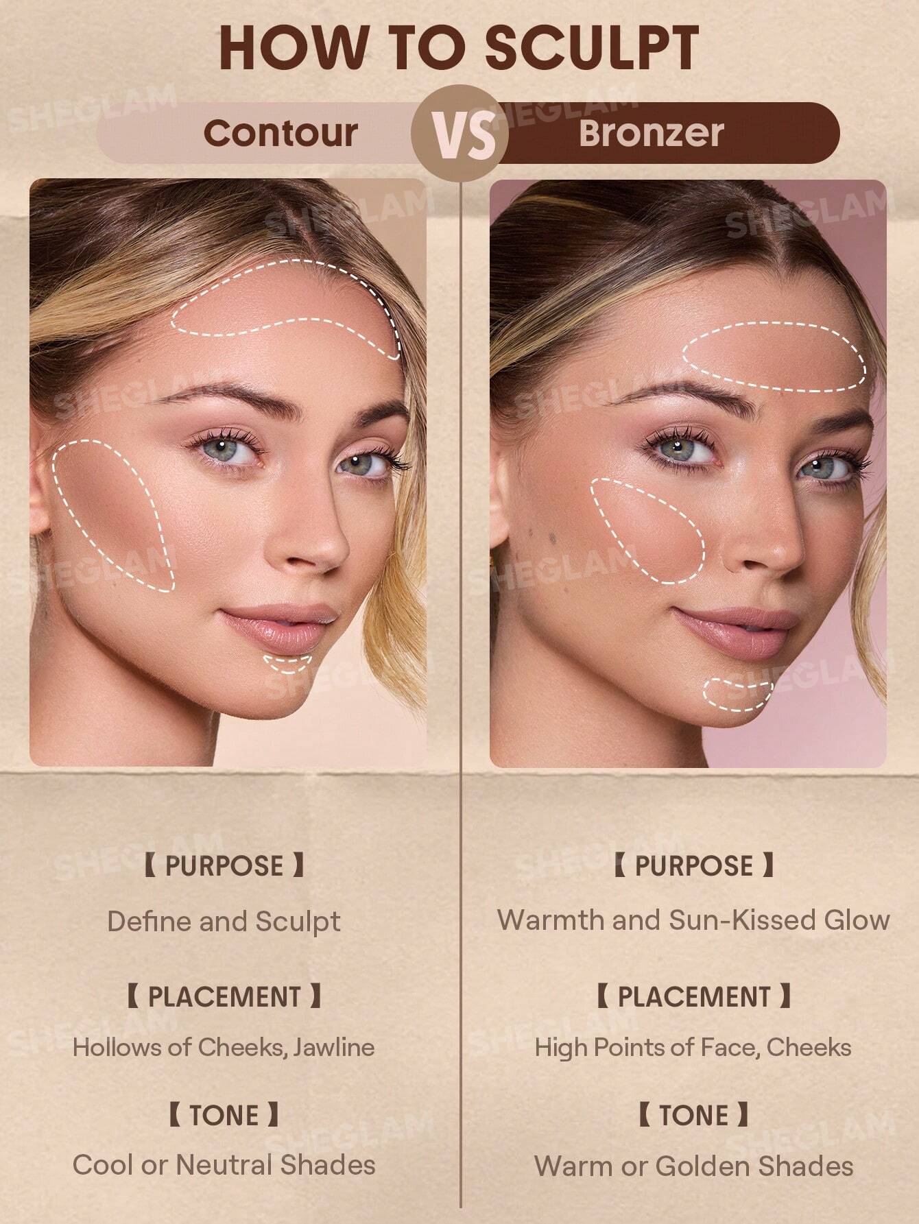 Sheglam Buttery Buff Contour & Bronzer Stick-Earthy Sepia