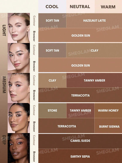 Sheglam Buttery Buff Contour & Bronzer Stick-Hazelnut Latte