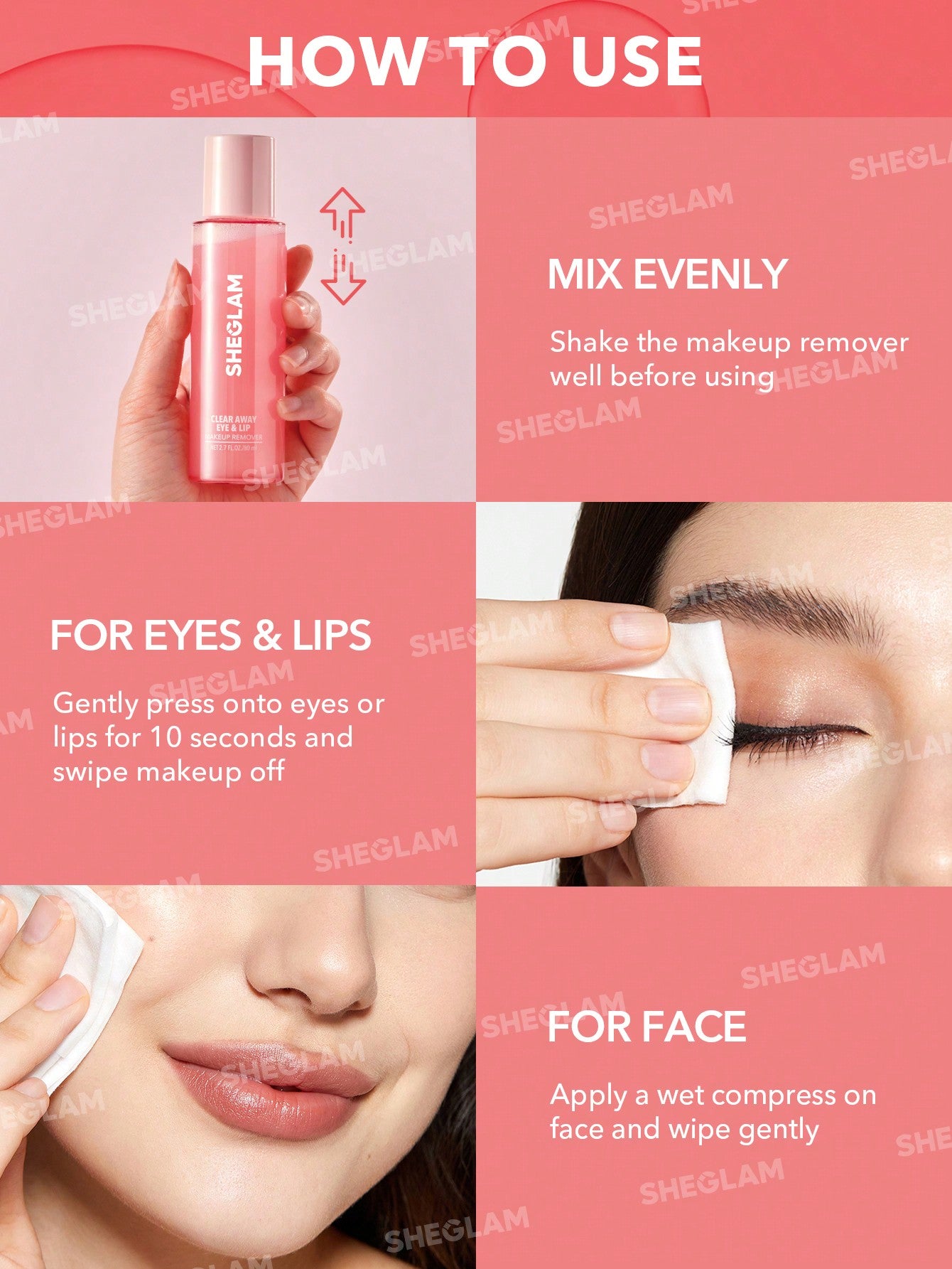 Sheglam Clear Away Eye & Lip Makeup Remover 80ml