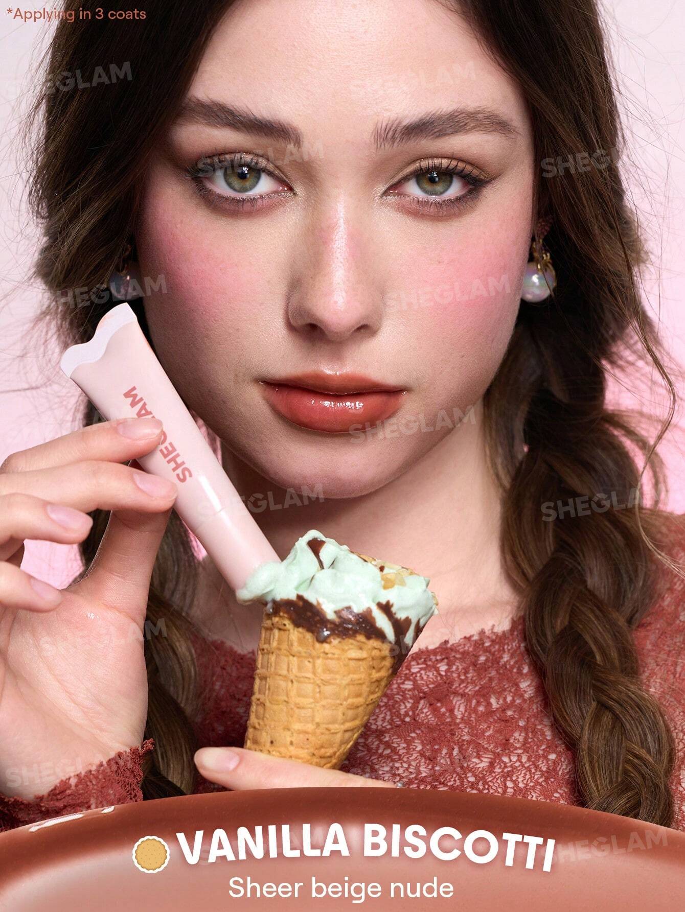 Sheglam Crystal Glaze Moisturizing Lip Care- Vanilla Biscotti