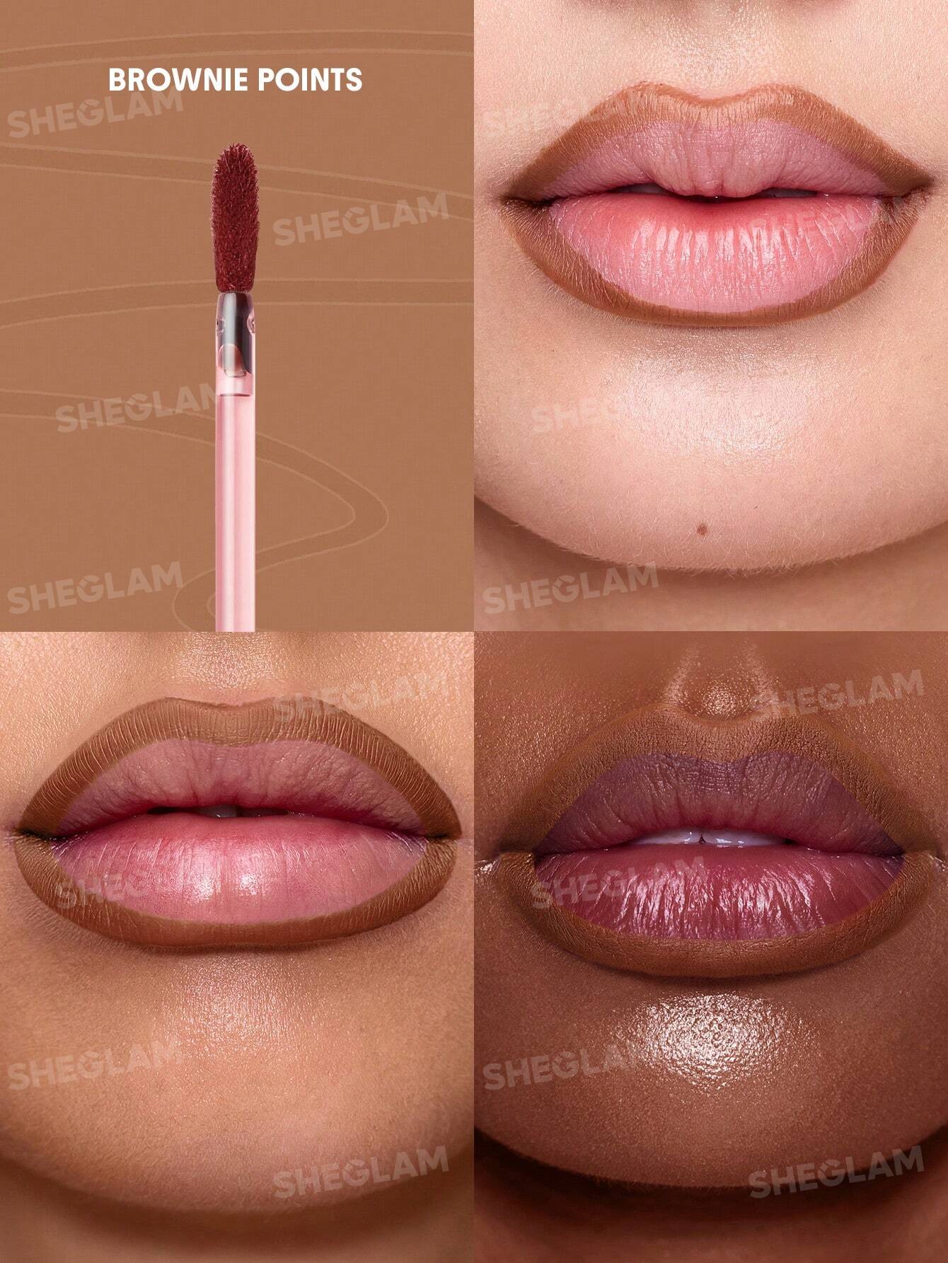 Sheglam Fall In Line Peel Off Lip Liner Stain-Brownie Points